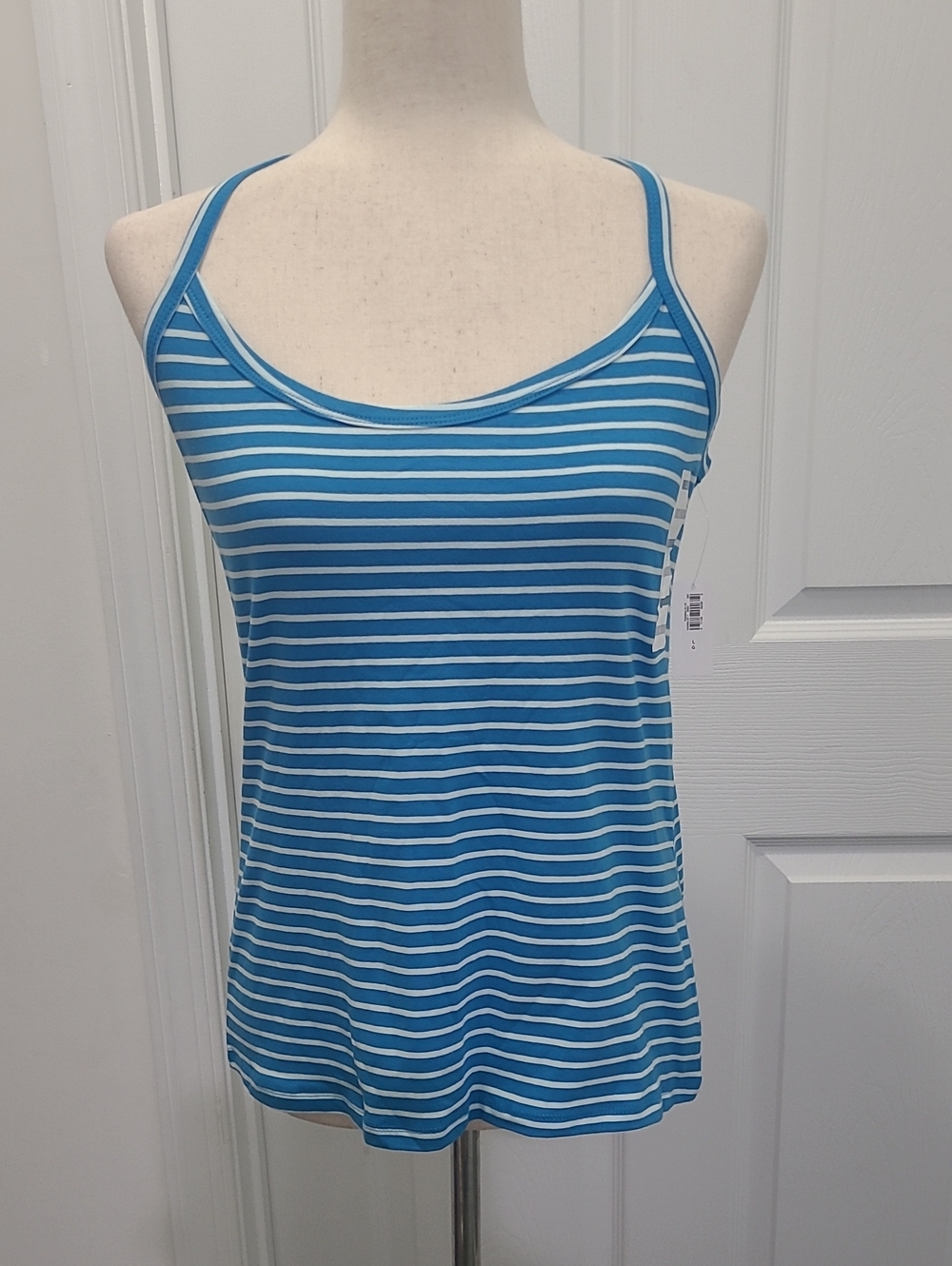 Old Navy Navy & White Stripe Women's Tank Top